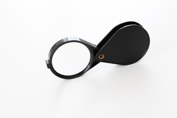 Magnifying glass isolated on white