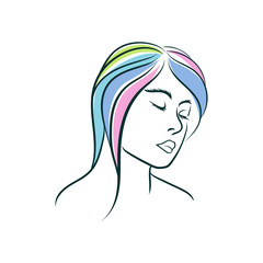 Beautiful Girl vector woman