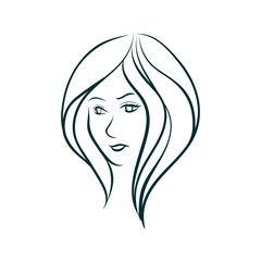 Beautiful Girl vector woman