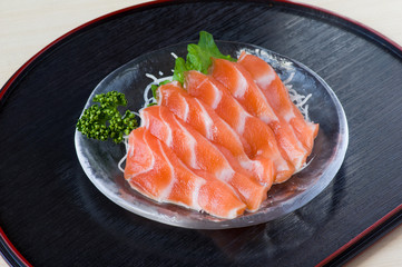 サーモンの刺身