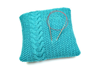 Needlework isolated on white background