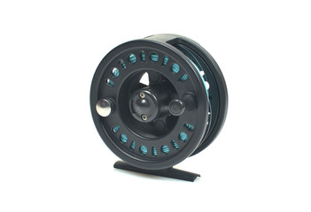 Fishing reel isolated on white background
