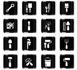 work tools icon set