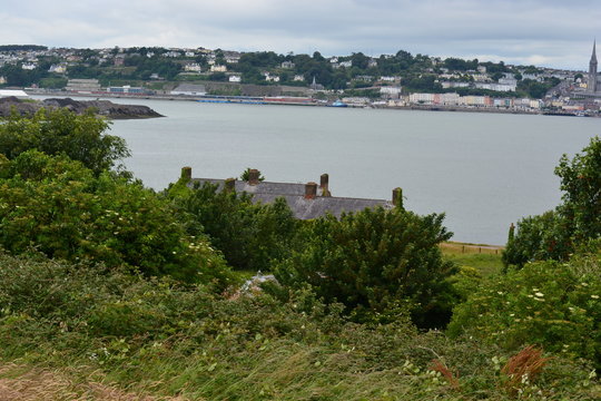 View from Fort Camden Meagher over Cobh Cork Ireland