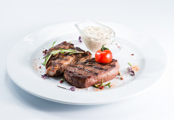 Grilled steak delicious meat