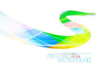 Bright colors shape scene vector abstract on a white background