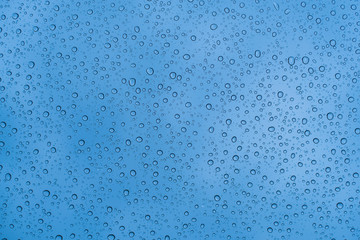 rain drops on glass 