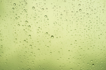 rain drops on glass 