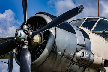 Old propeller plane