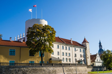 Obraz premium Riga, the presidential palace