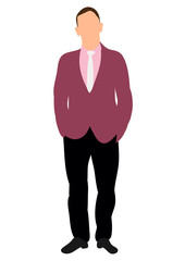 man in jacket and tie