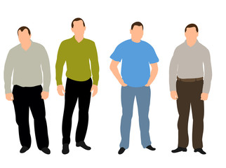 Obraz premium illustration, business man collection, isolated