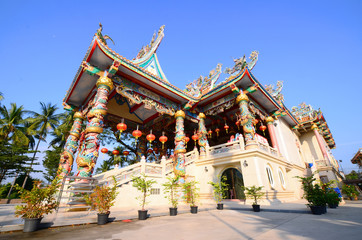 Obraz premium exterior the shrine chinese beliefs religious, thailand