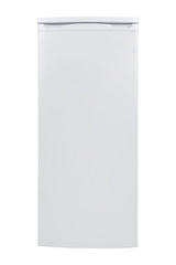 White refrigerator isolated on white background