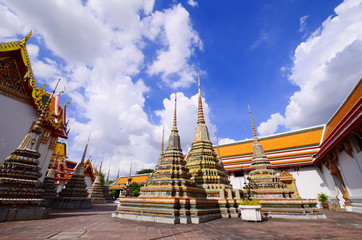Naklejka premium Temple of Reclining Buddha, Wat Pho, Thailand