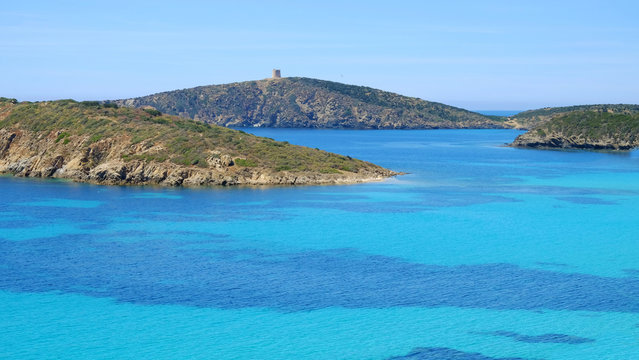 Beach Tuerredda in Sardinia, Italy.