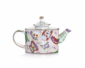 Teapot for tea on white background. Isolated