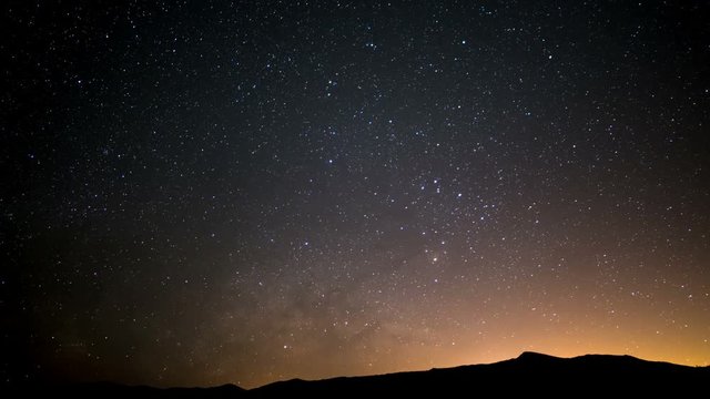 Milky Way Galaxy Spring Sky 14 Time Lapse Stars and Meteors