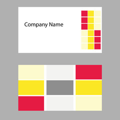 modern business card template front and back  