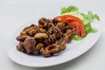 Closeup of shiitake with Japanese Sauce baked