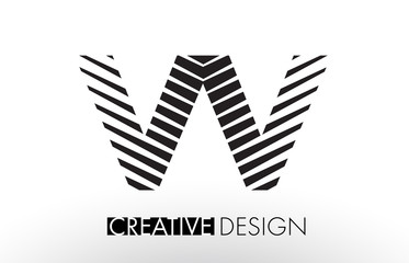 VV V Lines Letter Design with Creative Elegant Zebra