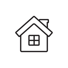 Home vector icon for web, mobile applications and print media. Outline house icon.