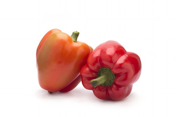 Red pepper isolated on white background