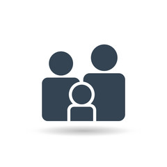 Family Icon Vector . Flat Sign for using in the App, UI, Art, Logo, Web.