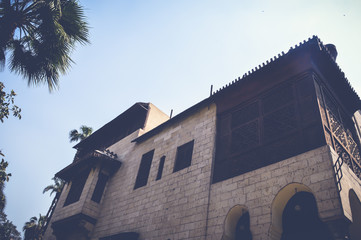 cairo, egypt, may 6, 2017: view of old building at manial Palace