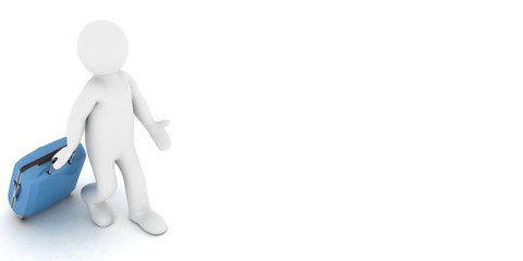 3d people.3d Render Illustration.