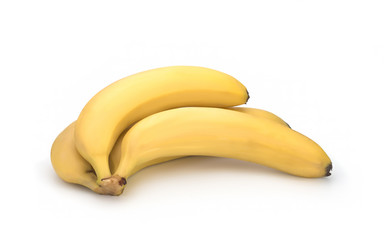 Bananas on a white background. Isolated