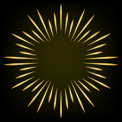 Firework design element. Spark Star Eliment