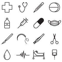 Medical Icons Line Design