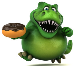 Fun dinosaur - 3D Illustration © Julien Tromeur