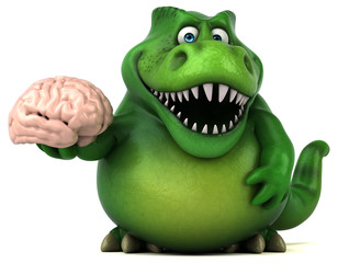 Fototapeta premium Fun dinosaur - 3D Illustration