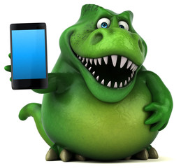 Fun dinosaur - 3D Illustration © Julien Tromeur