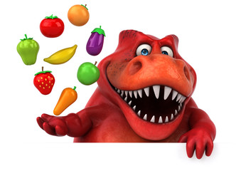 Fun dinosaur - 3D Illustration © Julien Tromeur