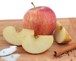 Fresh fruit on the chopper