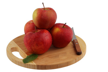 Fresh fruit on the chopper