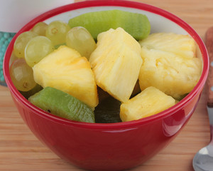 Fresh fruit on the chopper