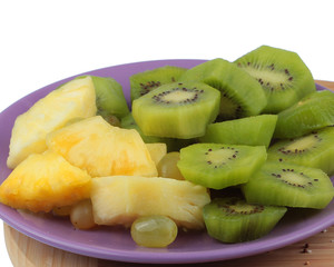 Fresh fruit on the chopper