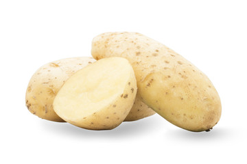 potato isolated white background.