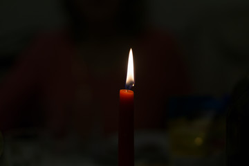 Burning candle background