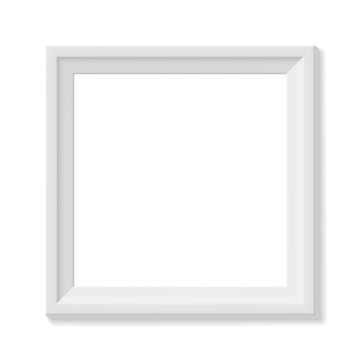 White square picture frame