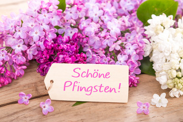Schöne Pfingsten! Grußkarte