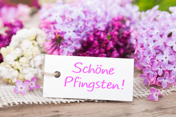 Schöne Pfingsten! Grußkarte 