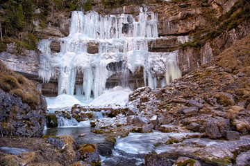 Frozen Waterfall Vallesinella Trentino
