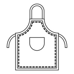 Welding apron icon outline