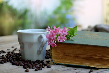 Close up concept of coffee for food background