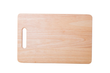 Cutting board isolated on white background